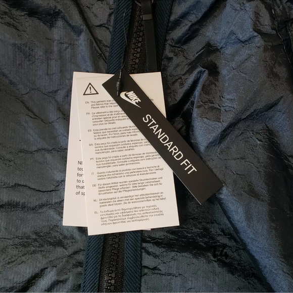 New Nike Sportswear Teck Pack Woven Mens XL Hooded Deep Ocean Jacket - Picture 8 of 9